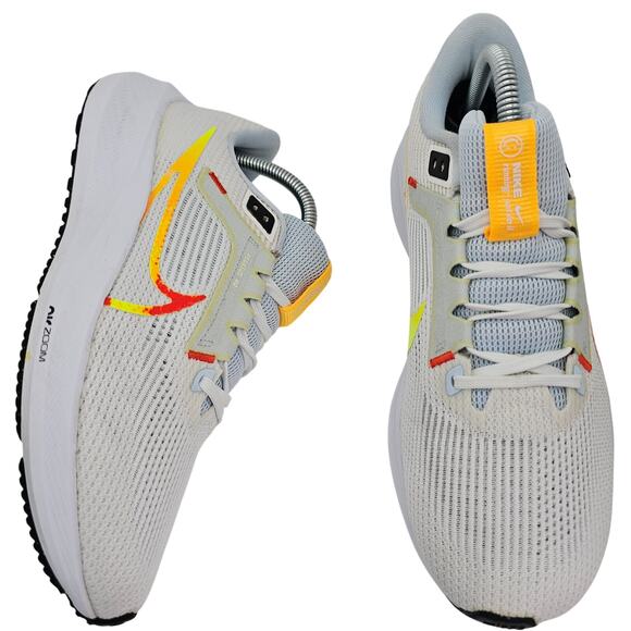 Nike Air Zoom Pegasus 40 White Laser Womens 9 Running Shoes Sneakers - Picture 1 of 12